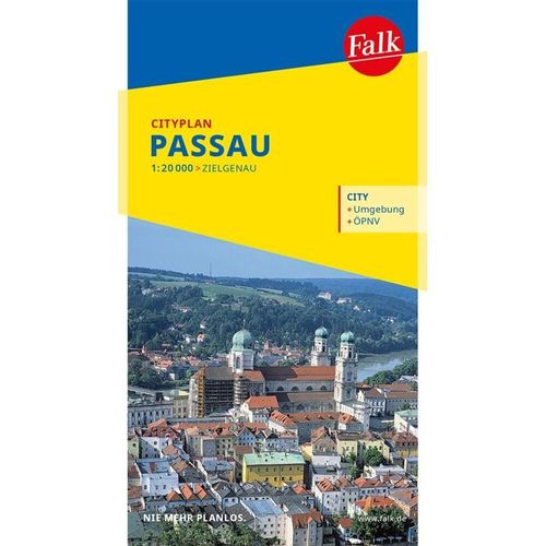 Falk Cityplan Passau 1:17.500, Karte (im Sinne von Landkarte)