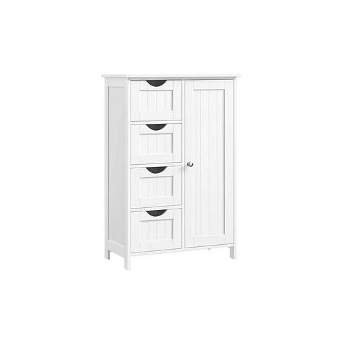 VASAGLE Badschrank LHC41W weiß 55,0 x 28,5 x 82,0 cm