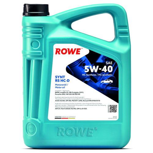 ROWE HIGHTEC SYNT RS HC-D SAE 5W-40 (20163) 5.0L