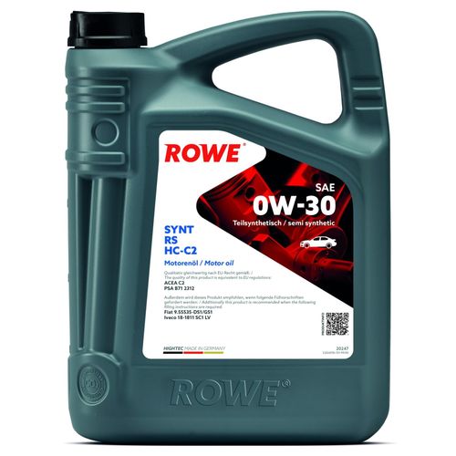ROWE HIGHTEC SYNT RS SAE 0W-30 HC-C2 (20247) 5.0L