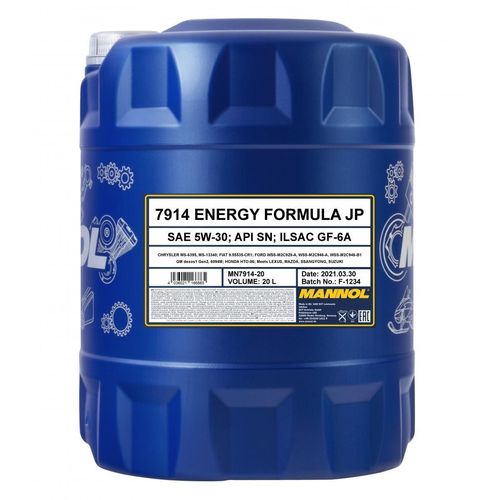 SCT - MANNOL Energy Formula JP 5W-30 (20L) Motoröl MN7914-20