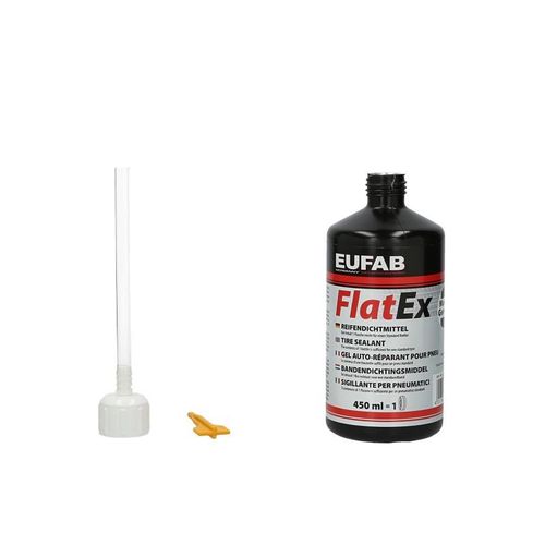 EUFAB Nachfüllflasche für Reifenreparaturset (450 ml) Reifen-Dichtungs-Set 21069