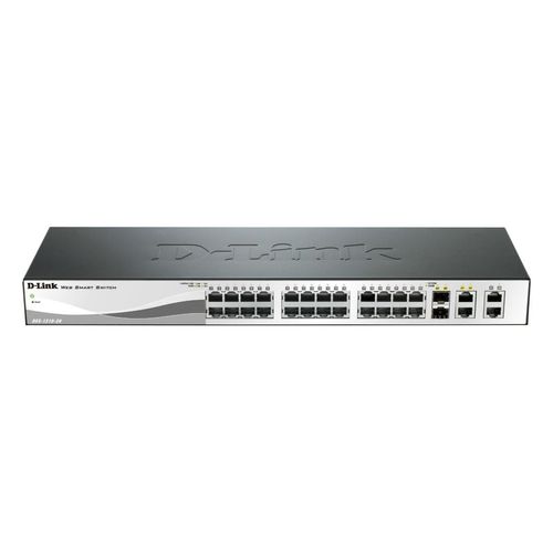 D-Link DES-1210-28P 24-Port 100MBit/s PoE 2-Port Gigabit 2-Port Combo Gigabit SFP Switch