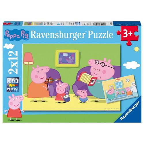 Puzzle ZUHAUSE BEI PEPPA 2x12 Teile