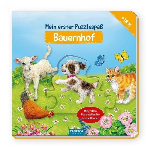 Trötsch Puzzlebuch Mein erster Puzzlespaß Bauernhof, Pappband