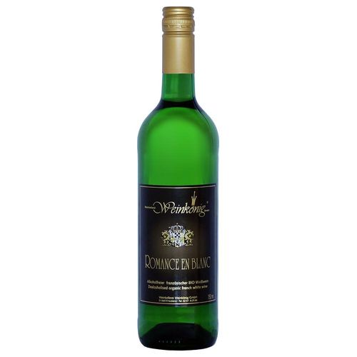 Weinkönig Romance en blanc - Entalkoholisierter Weißwein- Alkoholfrei trocken 0,735 L