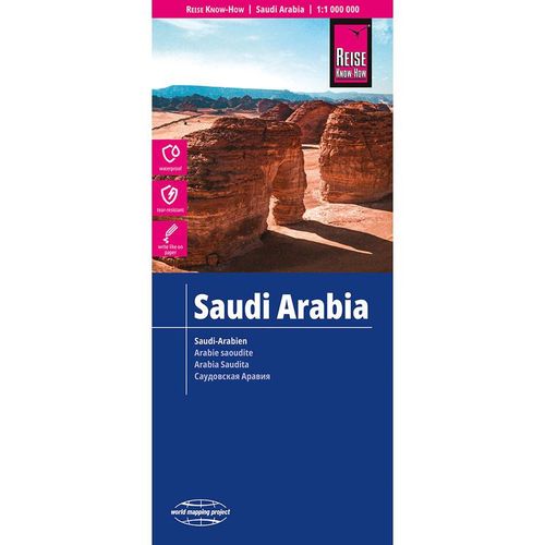 Reise Know-How Landkarte Saudi-Arabien / Saudi Arabia (1:1.800.000) - Reise Know-How Verlag Peter Rump GmbH, Karte (im Sinne von Landkarte)