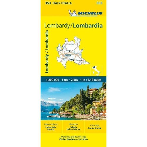 Michelin Lombardei, Karte (im Sinne von Landkarte)