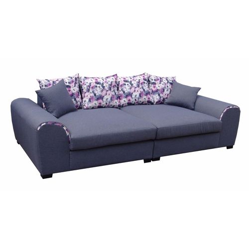 Big Sofa Couchgarnitur Megasofa Riesensofa GULIA -Gobi 4 Anthrazit