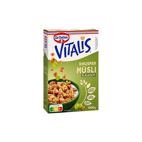 Dr.Oetker Vitalis Knuspermüsli Müsli 1500,0 g