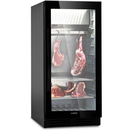 Kühlschrank, Reifeschrank Dry-Aged, 1 Zonen Kühlschrank mit Glastür, Dryager für In- und Outdoor mit LED-Beleuchtung, Freistehend oder
