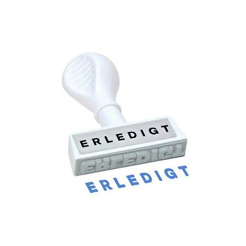 WEDO Textstempel "Erledigt"