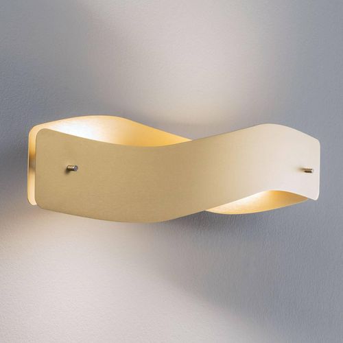 Quitani LED-Wandlampe Lian, messingfarben