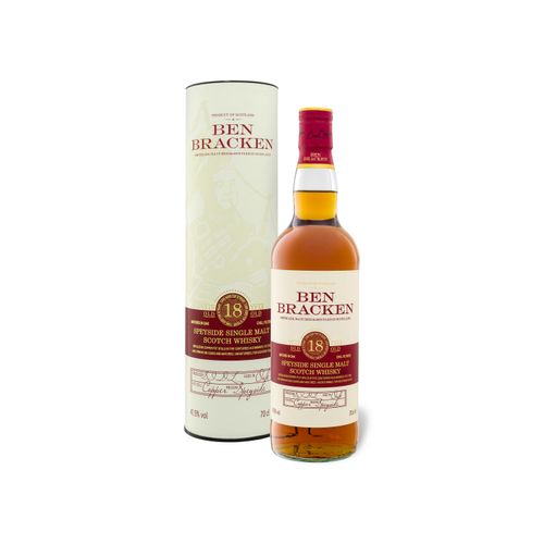 Ben Bracken Speyside Single Malt Scotch Whisky 18 Jahre mit Geschenkbox 41,9% Vol