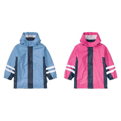 Playshoes Kleinkinder Regenjacke mit Fleece-Innenjacke