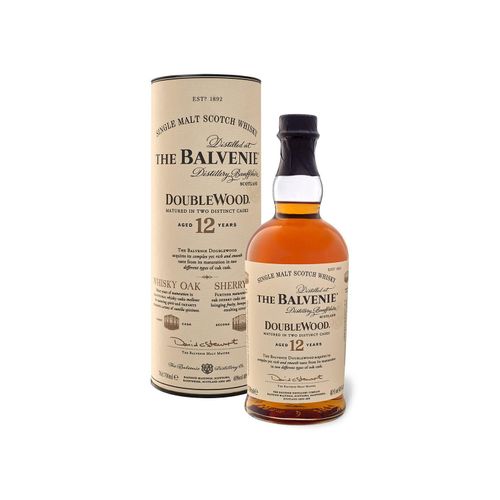 The Balvenie Double Wood Single Malt Scotch Whisky 12 Jahre mit Geschenkbox 40% Vol