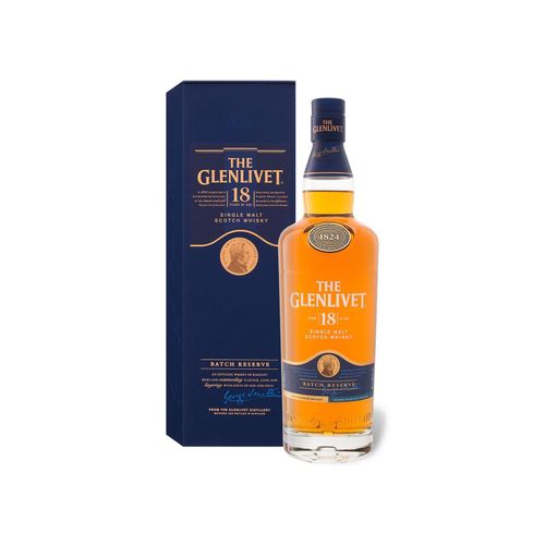 The Glenlivet Speyside Single Malt Scotch Whisky 18 Jahre mit Geschenkbox 40% Vol