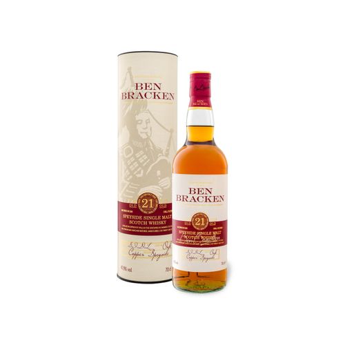 Ben Bracken Speyside Single Malt Scotch Whisky 21 Jahre mit Geschenkbox 41,9% Vol