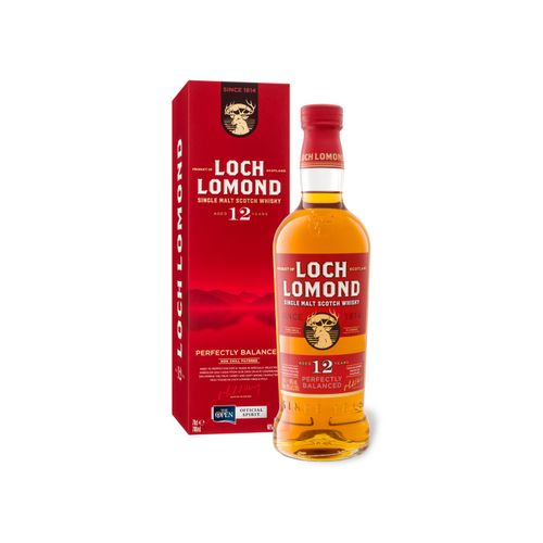 Loch Lomond Highlands Single Malt Scotch Whisky 12 Jahre mit Geschenkbox 46% Vol