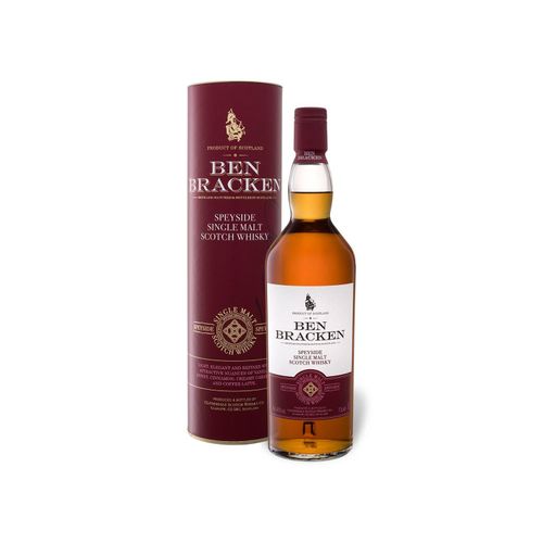 Ben Bracken Speyside Single Malt Scotch Whisky mit Geschenkbox 40% Vol