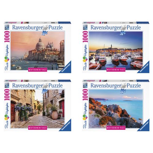 Ravensburger Ravensburger Puzzle, mediterrane Orte, 1000 Teile