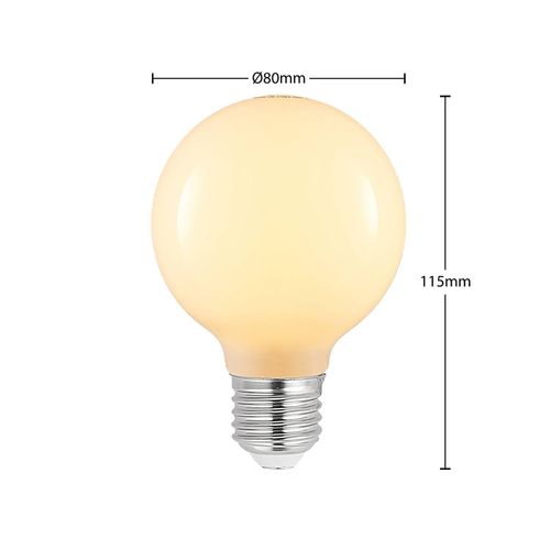 LED-Lampe E27 4W G80 2.700K dimmbar opal 3er-Set