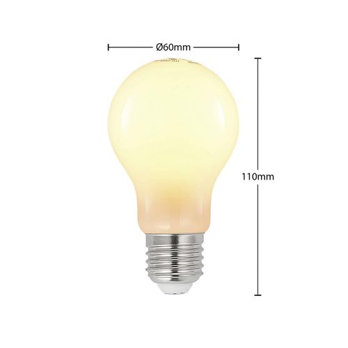 LED-Lampe E27 6W 2.700K dimmbar opal 3er-Set