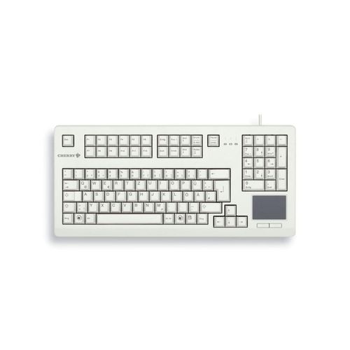 CHERRY Advanced Performance Line TouchBoard G80-11900 kabelgebundene Tastatur mit Touchpad (USB, hellgrau)