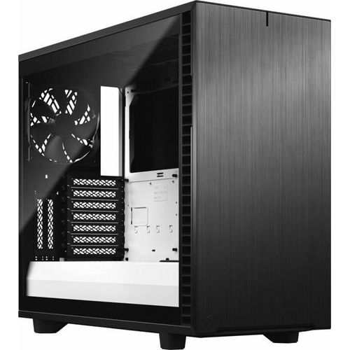 Fractal Design Define 7 - schwarz/weiß, Clear Tempered Glass