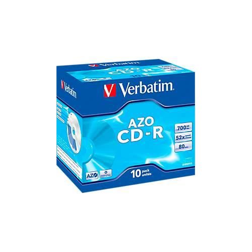 Verbatim CD-R, bis 52fach, 700 MB/80 min, 10 JewelCases