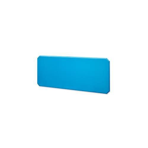Wandabsorber, B 1400 x H 600 mm, Stärke 22 mm, inkl. Montagematerial, stoffbespannte MDF-Platte mit innenliegender Mineralwolle, blau, 2 Stück