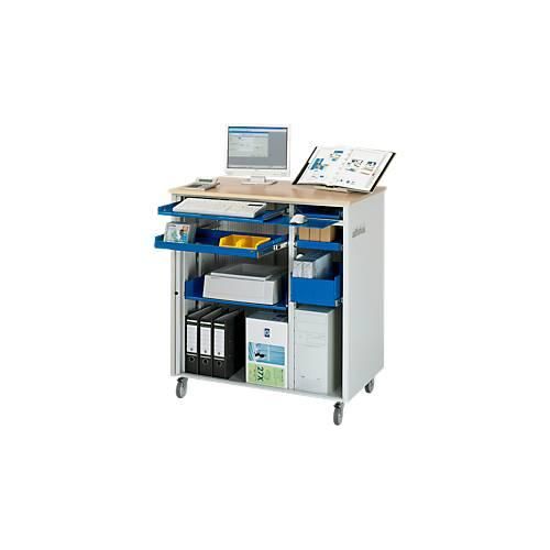 Computer-Station adlatus Typ 6001, B 1030 x T 660 x H 1100 mm, fahrbar