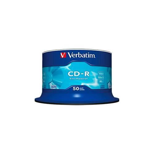 Verbatim CD-R, bis 52fach, 700 MB/80 min, 50er-Spindel