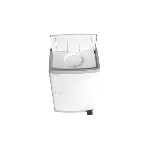 Windeleimer Janibell Diaper Pail, Volumen 43 l, mit Fußpedal & Doppeldeckel, L 140 x B 292 x H 422 mm, ABS-Kunststoff, weiß