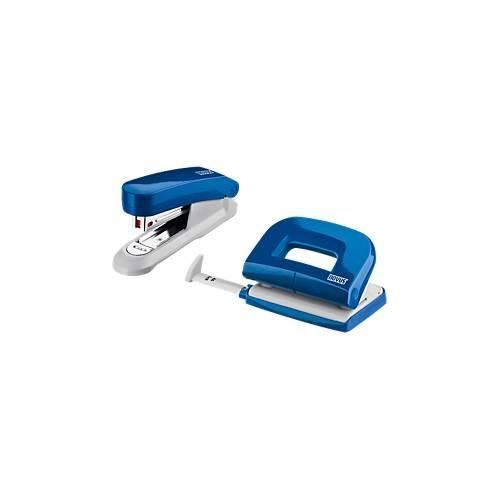 Novus Locher-Hefter SET Evolution Twin Set fresh, blau