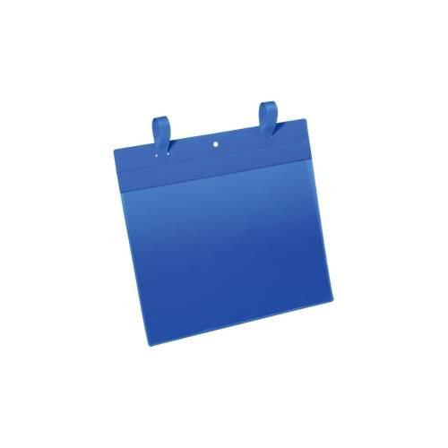 Dokumententaschen mit Lasche, B 297 x H 210 mm (A4 quer), 50 Stück, blau