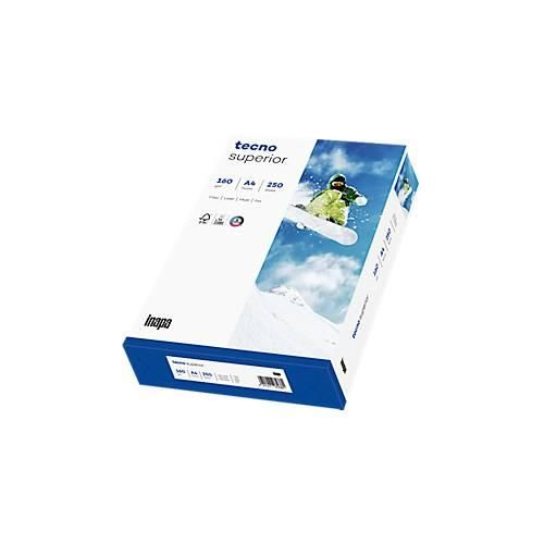 Kopierpapier tecno superior, DIN A4, 160 g/m², hochweiß, 1 Paket = 250 Blatt