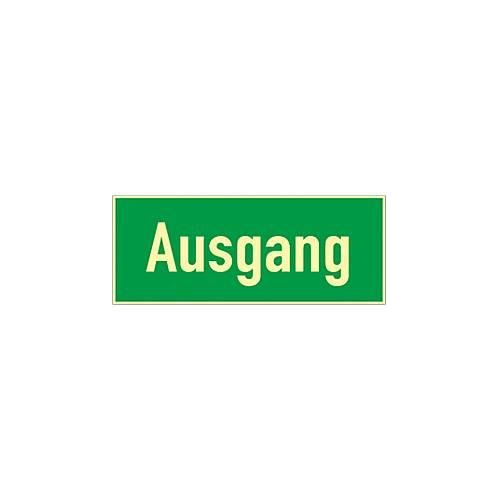 Schild Ausgang, HLK, Kunstoff, langleuchtend