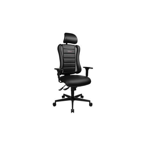 Gaming Stuhl SITNESS RS, 3D-Sitzfläche, Synchronmechanik, Sitzzeit 8 Std., schwarz/schwarz