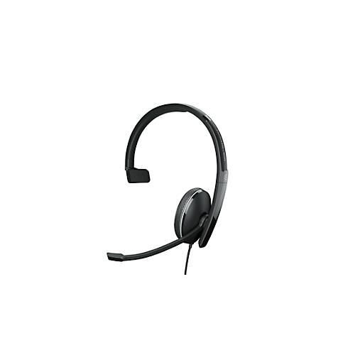 Headset EPOS|Sennheiser ADAPT 135 USB-C II, einseitig, USB-C, UC-optimiert, 3,5 mm Klinkenstecker, Ohrpolster aus Kunstleder, schwarz