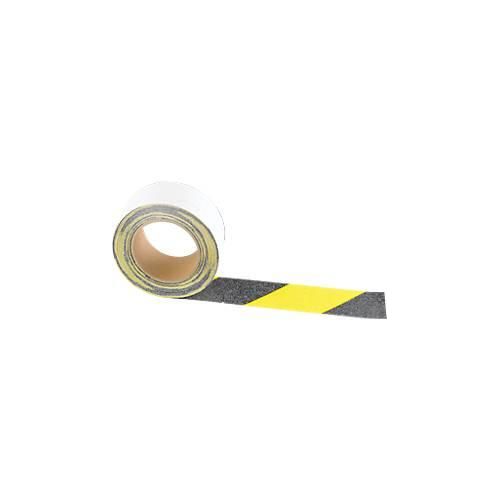 Warnmarkierung, für den Außenbereich, 50 mm x 25 m, 1 Rolle, schwarz/gelb