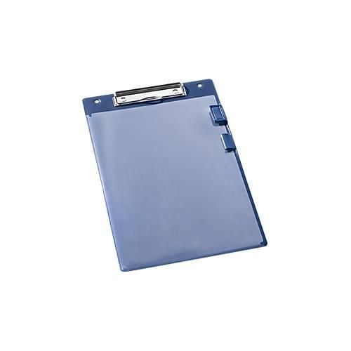 EICHNER Klemmbrett Klemmfix, DIN A4, Kunststoff, mit Klarsichttasche, A4, blau