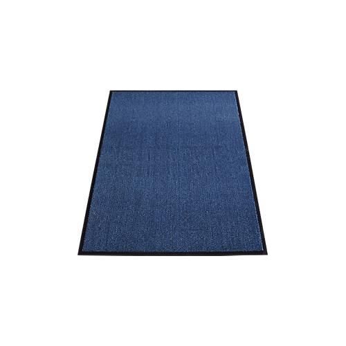 Schmutzfangmatte Eazycare Econ, für Innenbereiche, UV-resistent, melierte Oberfläche, rutschfester Vinylrücken, L 1800 x B 1200 mm, PP, blau