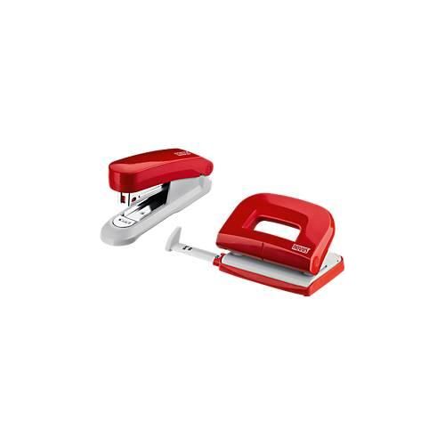 Novus Locher-Hefter SET Evolution Twin Set fresh, rot