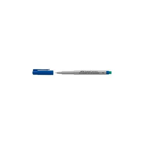 Marker Faber-Castell Multimark, inkl. Spezialradierer, blau, F, non-permanent