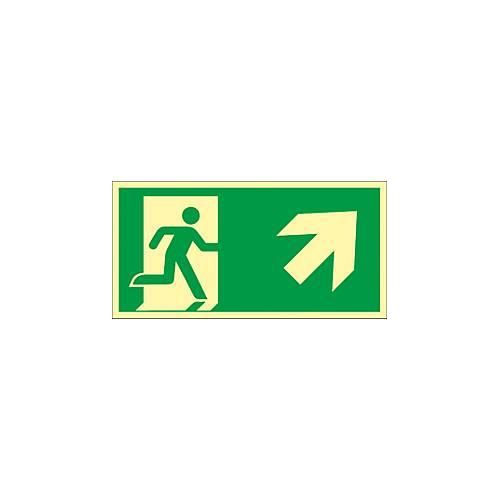 Schild Treppe aufwärts, rechtsweisend