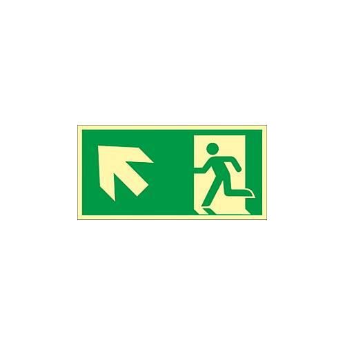 Schild Treppe aufwärts, linksweisend