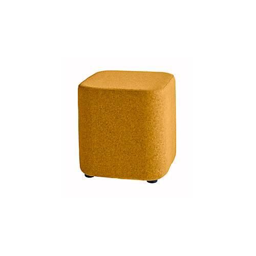 Sitzhocker TAPA Square O Type, Schurwolle, B 450 x T 450 x H 470 mm, orange