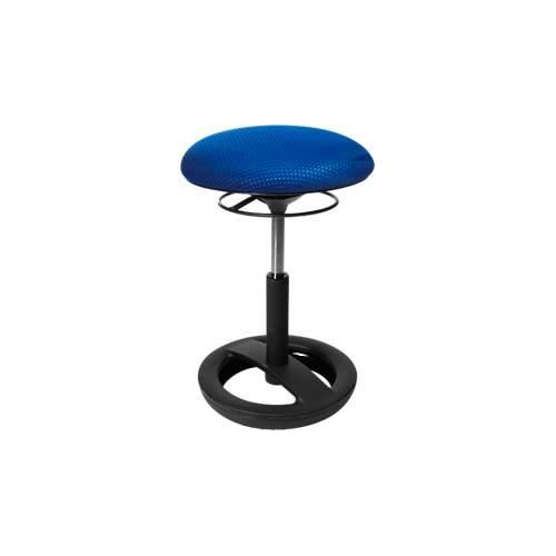 Fitness-Hocker SITNESS BOB, ergonomisches Sitzen, Sitzhöhe 440 bis 570 mm, blau, Gestell schwarz pulverbeschichtet