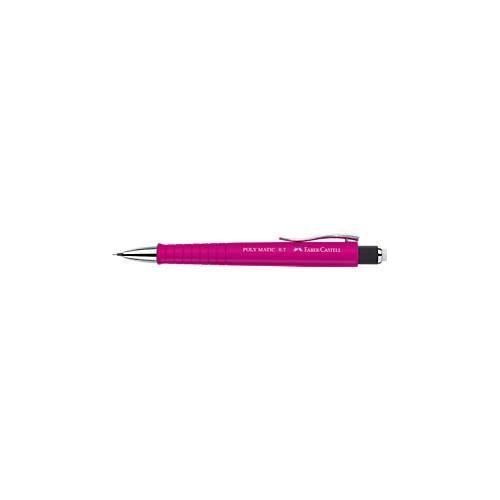 Faber-Castell Druckbleistift Poly Matic, Minenstärke 0,7 mm, nachfüllbar, pink